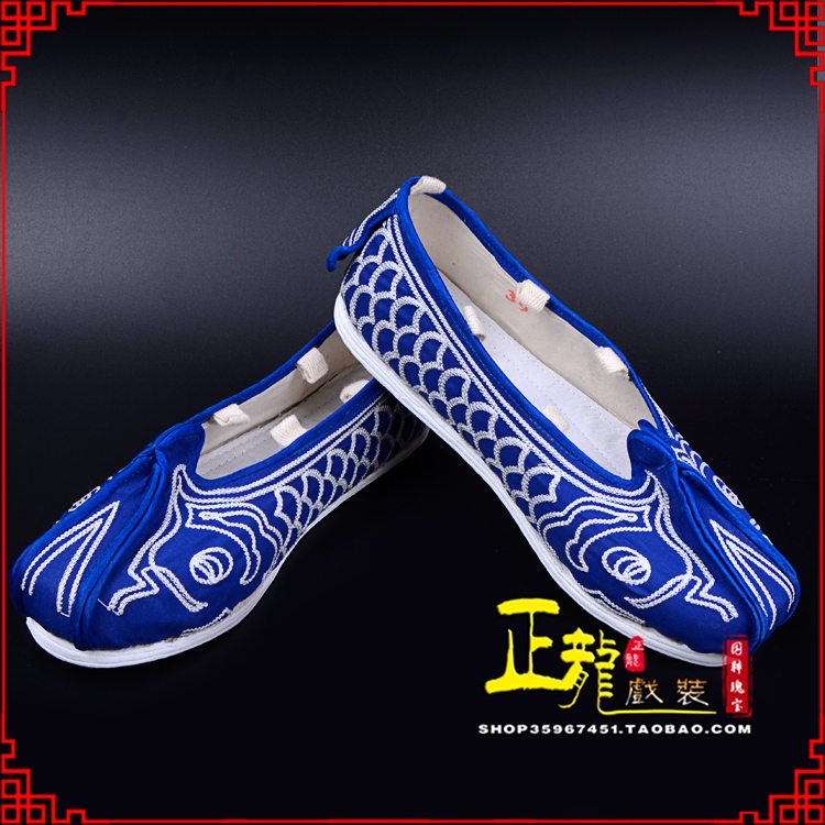 郓城戏鞋舞台演出鞋水路英雄三义斋布底鱼鳞洒