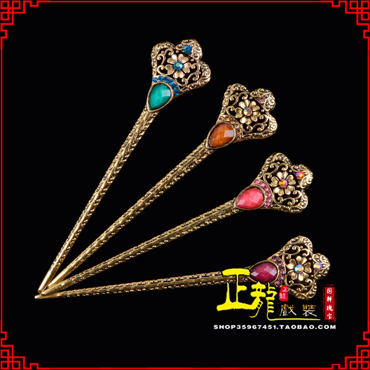 郓城头饰老旦青衣员外夫人簪子 老旦发簪