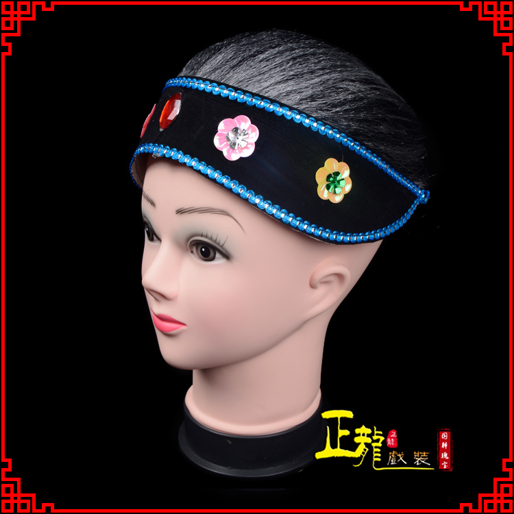 郓城老旦媒婆穷老太婆假发套 老旦头套