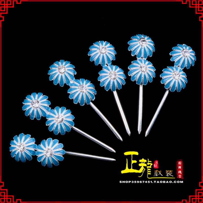 郓城头面泡子旦角化妆头饰 仿点绸泡子