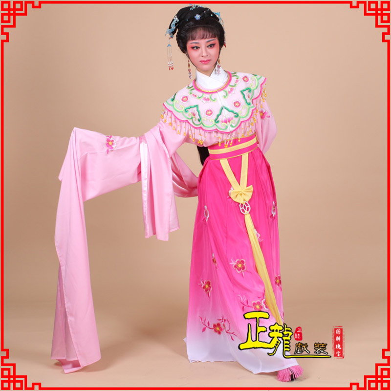 郓城水袖青衣练功花旦服 梅花古装衣