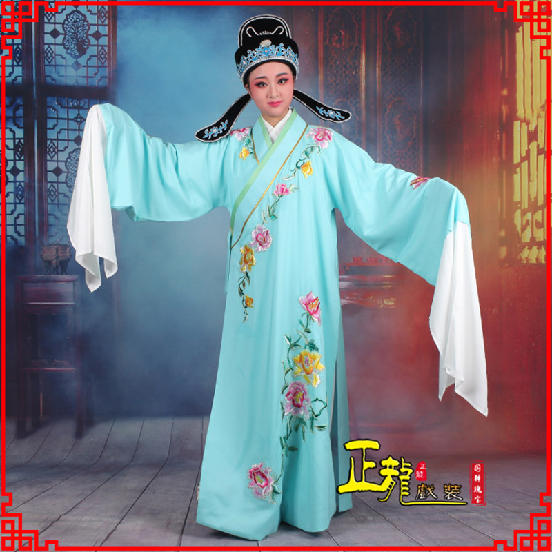 郓城梁祝小生褶子道袍 吴素英版小生衣